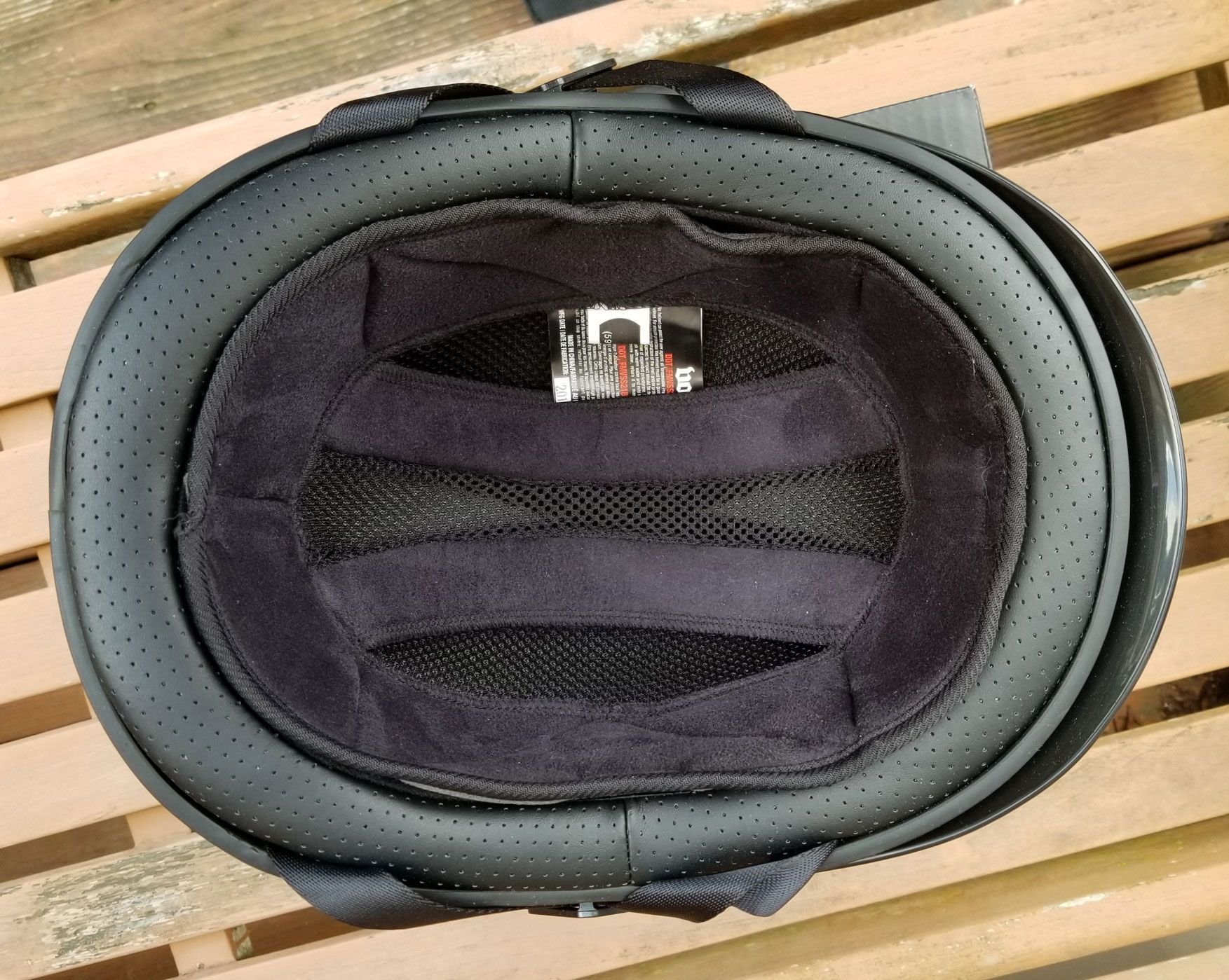 Voss Carbon Fiber Half Helmet CF 700 w/ Quick Release Clasp LARGE