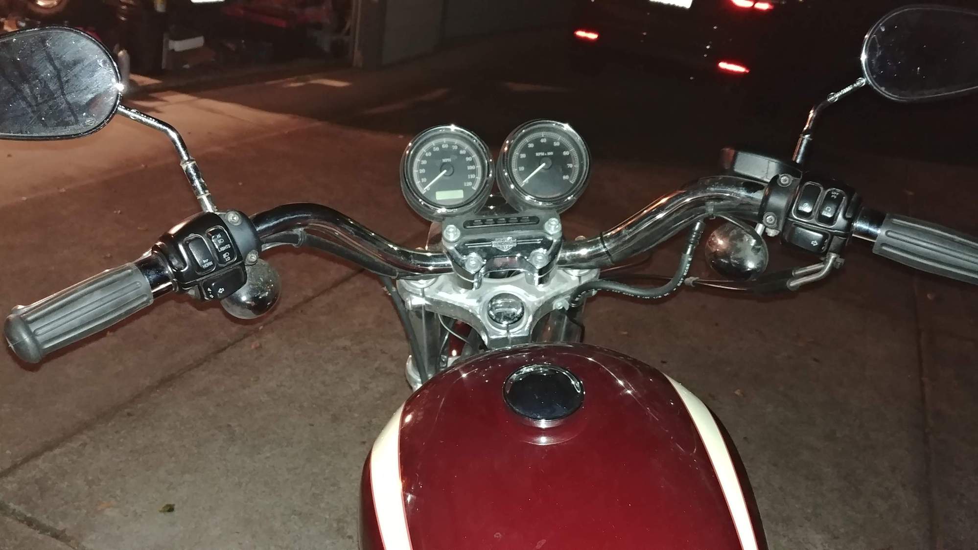 2012 XL1200C handlebar replacement Harley Davidson Forums