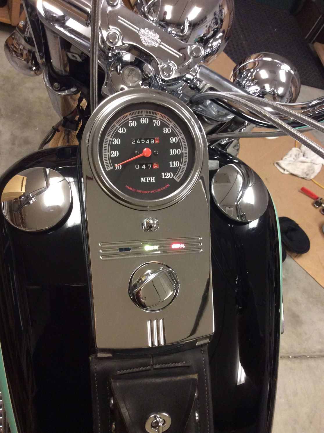 Where is the turn signal warning light? Harley Davidson Forums
