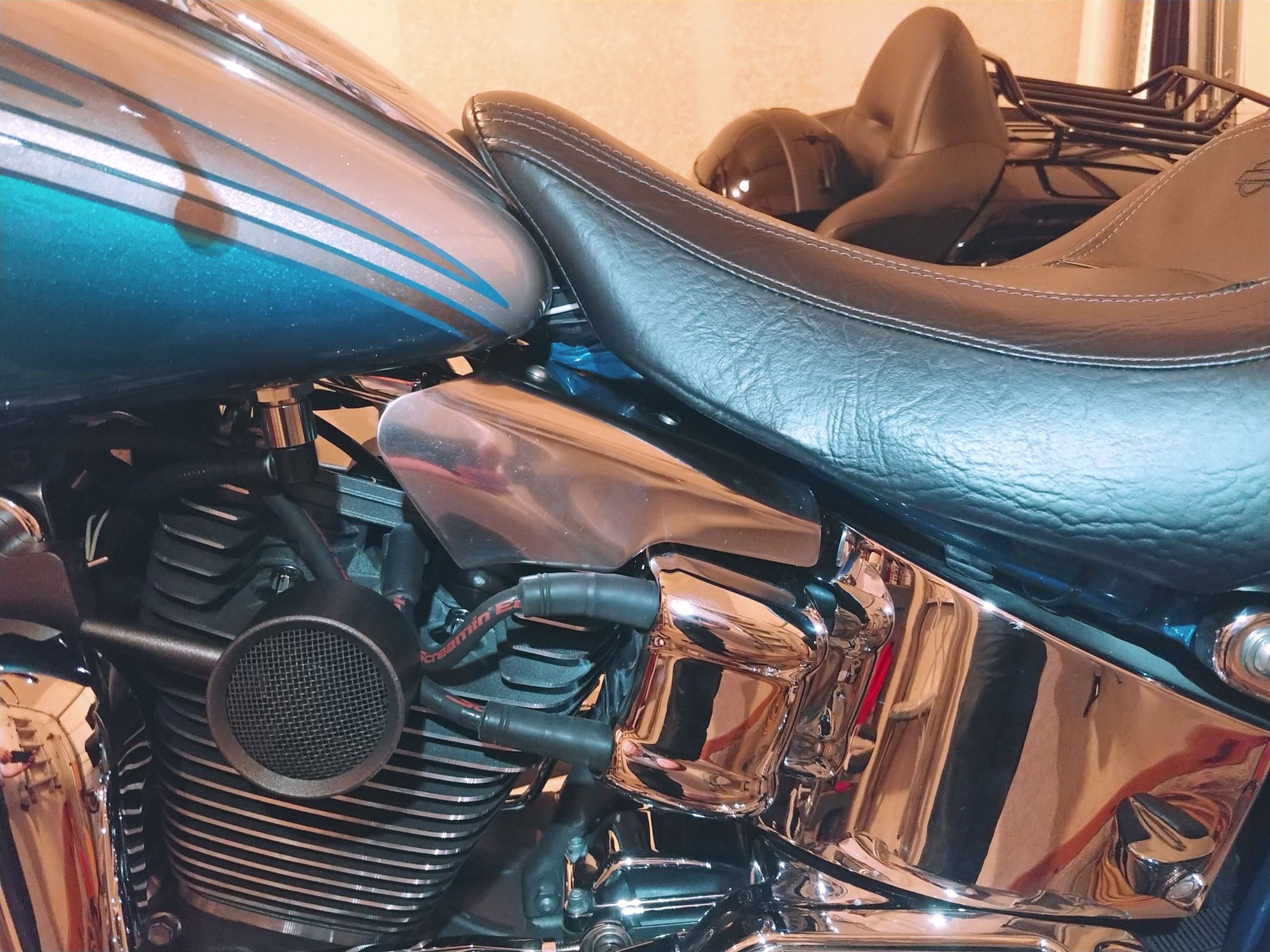 20112015 Softail Stainless Steel Mid Frame Heat Shields Harley