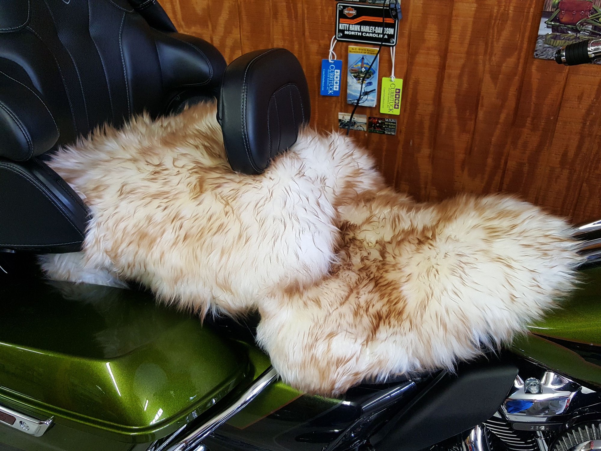 Sheepskin seat cover Page 2 Harley Davidson Forums