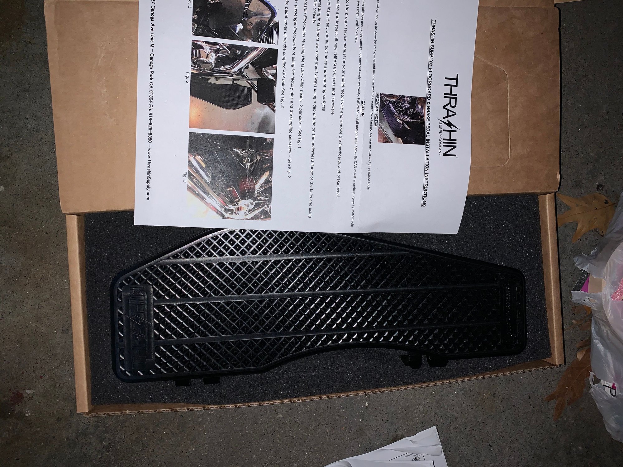 Thrashin supply floorboards black - Harley Davidson Forums