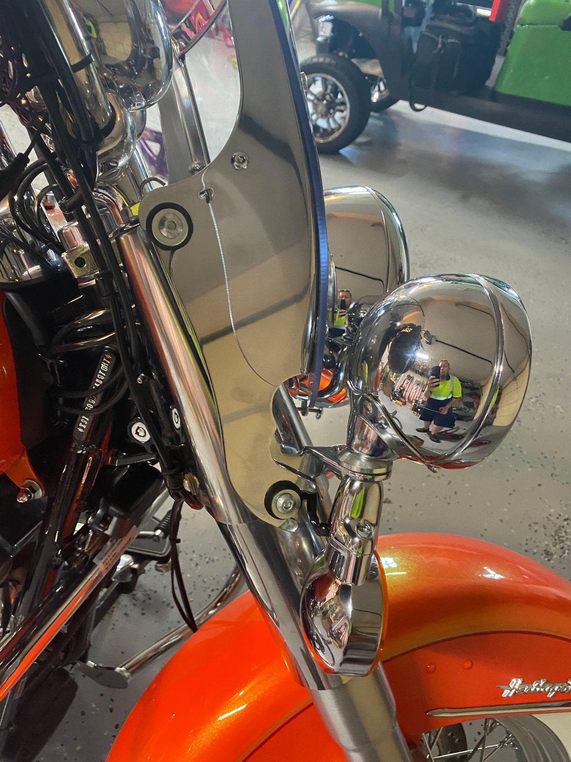 Harley fork mounted wind deflectors Harley Davidson Forums