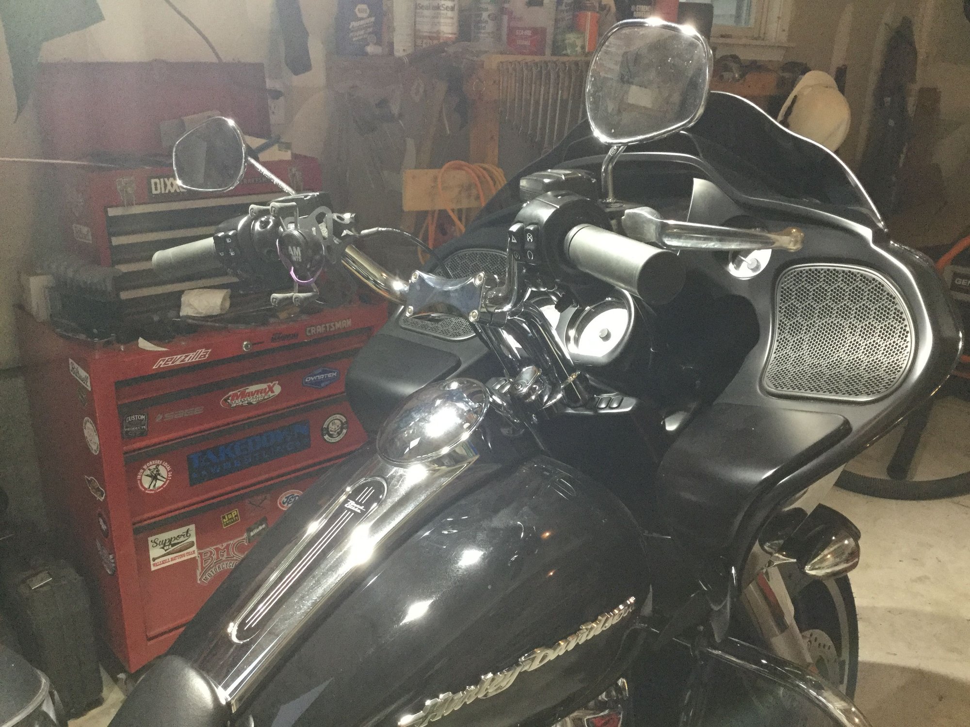 Drag bars for a Road Glide Harley Davidson Forums