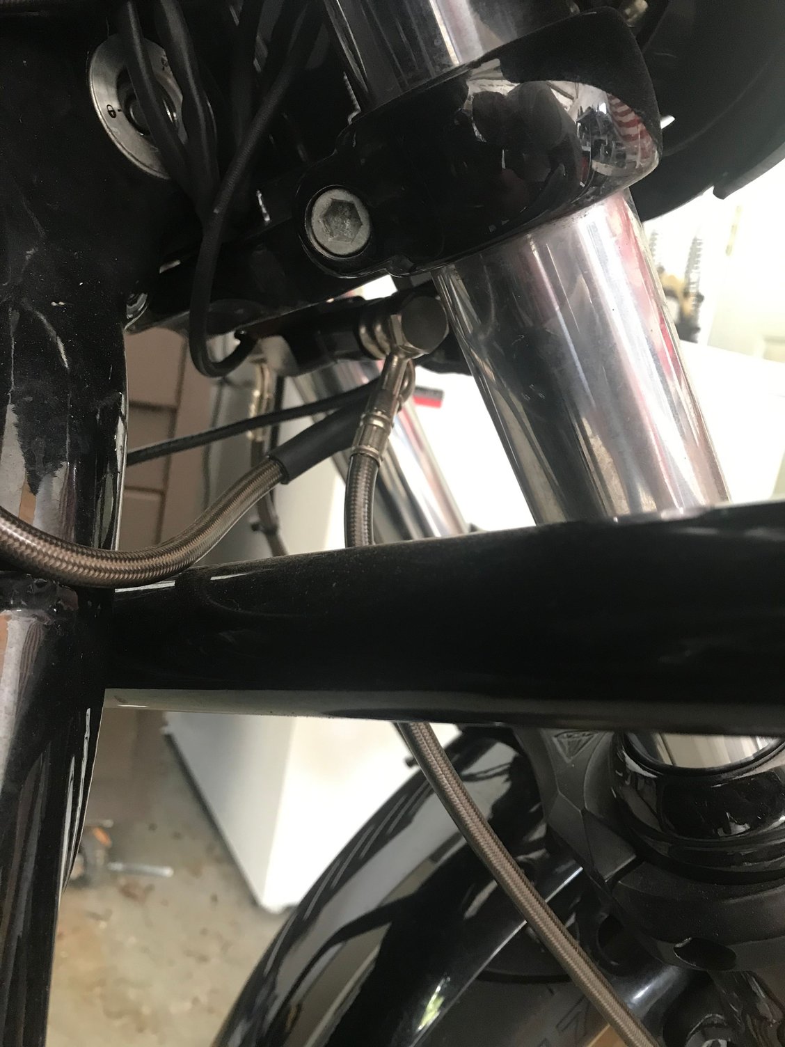 Fxdls front brake line extension Harley Davidson Forums