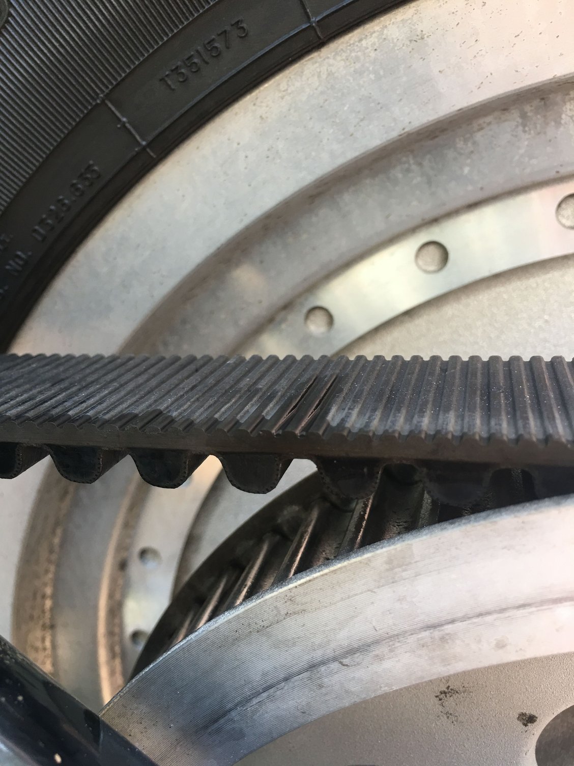 Drive belt rubbing sprocket Harley Davidson Forums