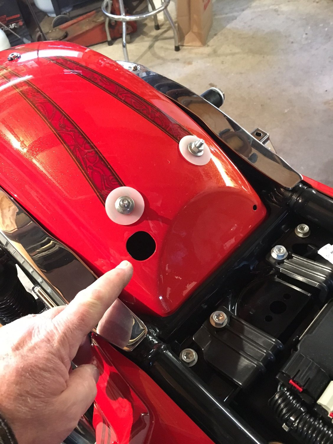 Hole in Rear Fender on RGS Harley Davidson Forums