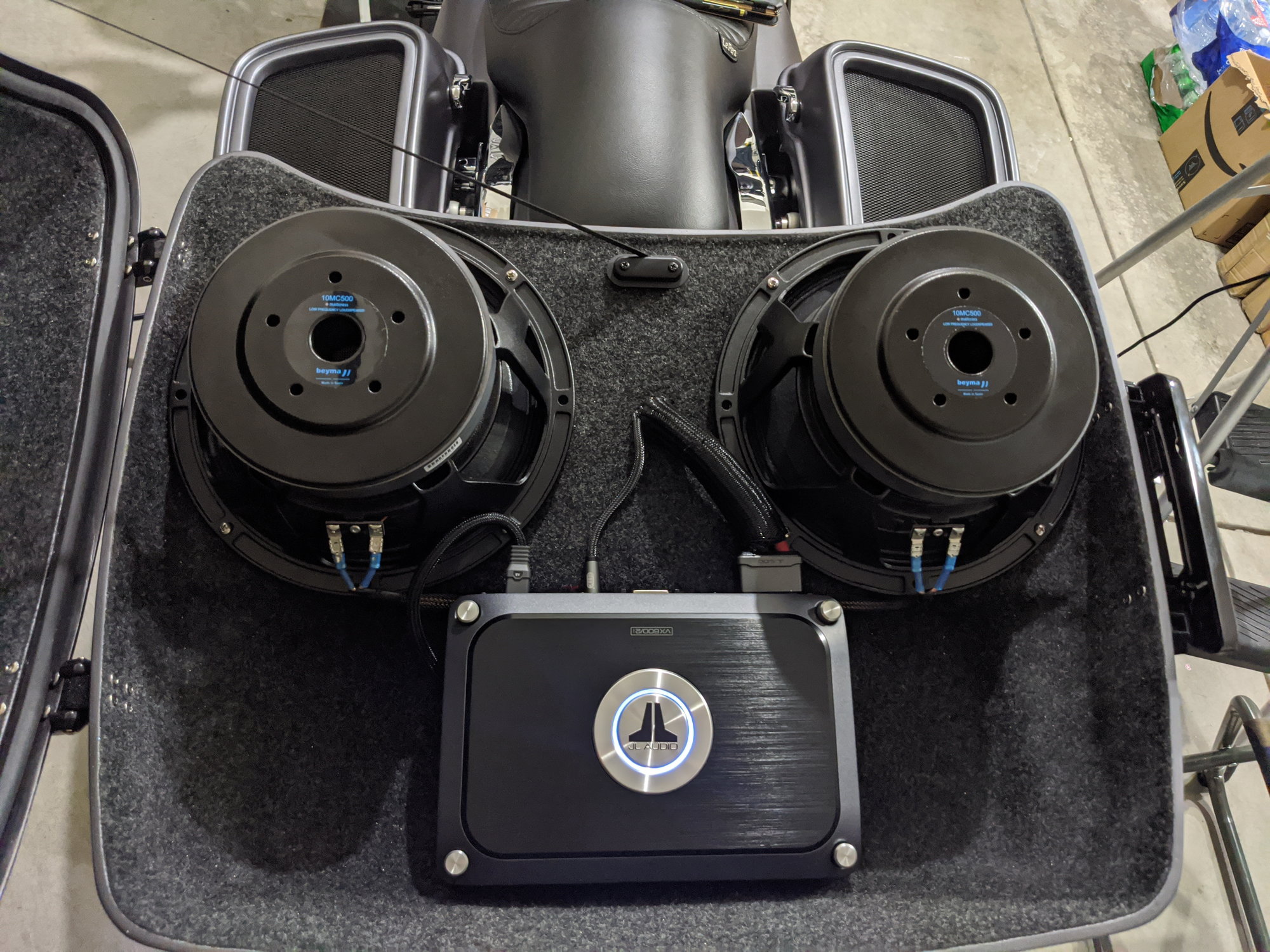 harley davidson tour pack subwoofer