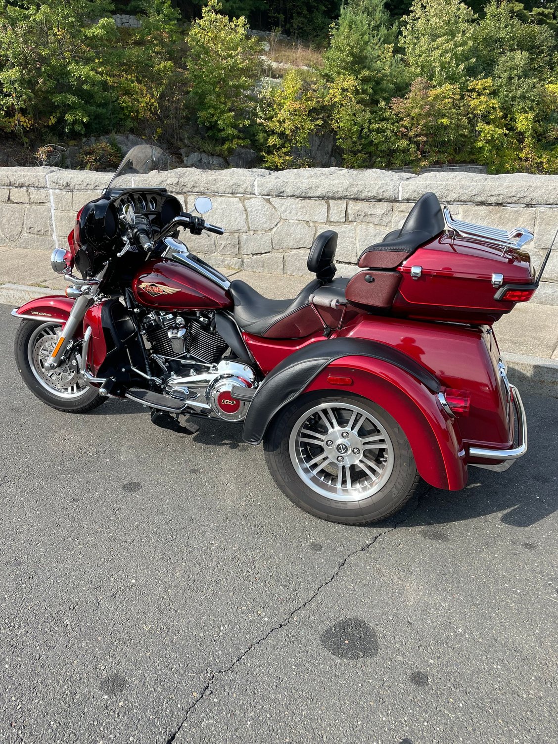 Variety is a privilege. And it�s 69. I am very happy to have this trike. I�ve always joked that I can ride my sportster, no matter how physucally decrepit I get and it�s proving to be true or at least a Personal test. 