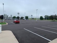 Parking lot. No cars for sale. 