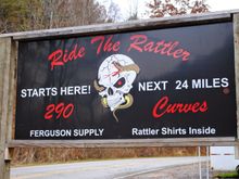 Rode the rattler 209 into Maggie valley