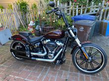 2018 Breakout 114. 
Drop it
Swap out to a Springer
Drag Bars
5 Gallon Tank
BobTail Rear Fender