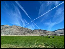 … Just before Princeton… Keremeos… Upper atmosphere was very calm, I had X Marks the Spot