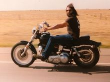 Second Harley - 1976 FX-1200 Super Glide Kick Start only. Bought used in 1983. 