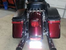 The bullet LEDS light up the plate for the LEO's