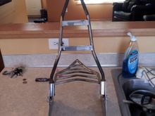 Home-made sissy bar and rack