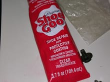 I didn't trust the cheap adhesive...  shoe goo!