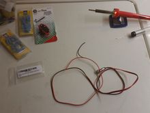 Bought a inline fuse to safeguard the ECU and an led to monitor the fan activity on the cooler