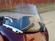 15.5" windsplitter windshield