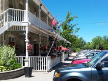 Onto Bayfield, Ontario to the "Albion Hotel" for lunch. There is a patio area shown and this Hotel has bike nights every Tuesday night during the summer months.