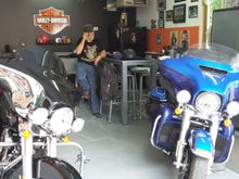 "Darla2" resting comfortably in the Scorpio man cave.
