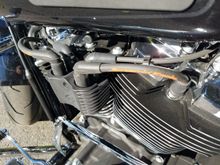 Only half installed.  Need to lift the tank to get to the other side.