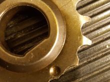 trashed Crankshaft Gear. Fractured as well as
