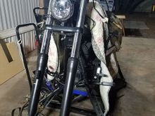 Got my permit. Rode about 60 miles with the bent bars and began the tear down of the front end. Holy crap, who ever wrenched on this bike must of had very limited tools because i found several bolts with stripped out allen and torque bit inserts. 