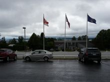 After a soggy and windy morning drive the first overnight stop was in Petosky Michigan in the Lower Peninsula.