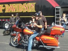 Paul heading out on a 2019 Road Glide.
