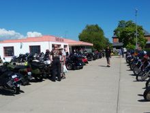A full parking lots of bikes.