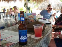 Drinks at the “Beach Bar”