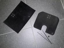 They look like this, installed with tiewraps