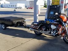 On our way camping. This shot shows the arctic cooler