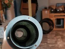 I now have the remedy in hand!😳
It says 25% louder, but as the quiet baffle is completely blocked off and forced thru the baffle and this one is straight thro with just small holes I can't imagine it not being twice as loud?
Wish it had the twisted louvered baffle to maybe help with back pressure.
Hope my low end torque doesn't disappear 😬