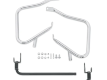 Rear Saddle bag crash bars - stock photo
