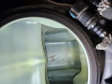 After cleaning tank, look what someone from the factory wrote in bottom inside of tank. 
