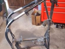 My frame ready to be media blasted & powder coated !