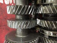 Looks like material got under 2nd and split shafts and spun 3rd. Clutch went soft between shifts the mtl concert in trans. 