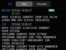 Yesterday’s temperatures.