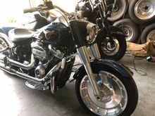 HD black nacelle (the part around the headlight) to better match the bike, removed front reflectors,custom dynamic turn signals and running lights. 