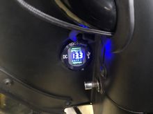 Ordered this dual charger with volt gauge off eBay for $12.99 shipped. It took a little dremmel work to widen the hole. I am pleased with the outcome. 