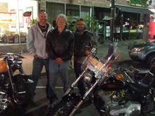 Outside a famous burger joint, Coreys Catsup and Mustard in Manchester CT.  I'm on the left