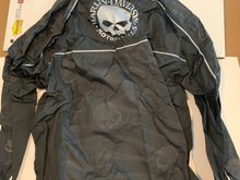 Rain suit top (back)