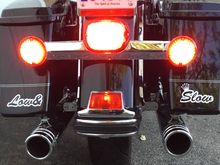 All Brake, they look bright red to the eye, but red/orange to the camera