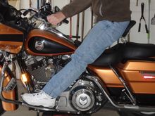 floorboards using the backrest-not the effect I want