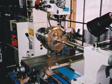 Some times I'd lighten flywheels and then true them .... on the same machine.