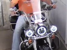 Hogworkz black halo headlamp and passing lamps