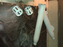 Media blaster pipes with a coat of vht primer.