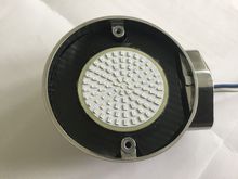 Insert with homemade adapter set in place. These are actually for the rear (lights up red)